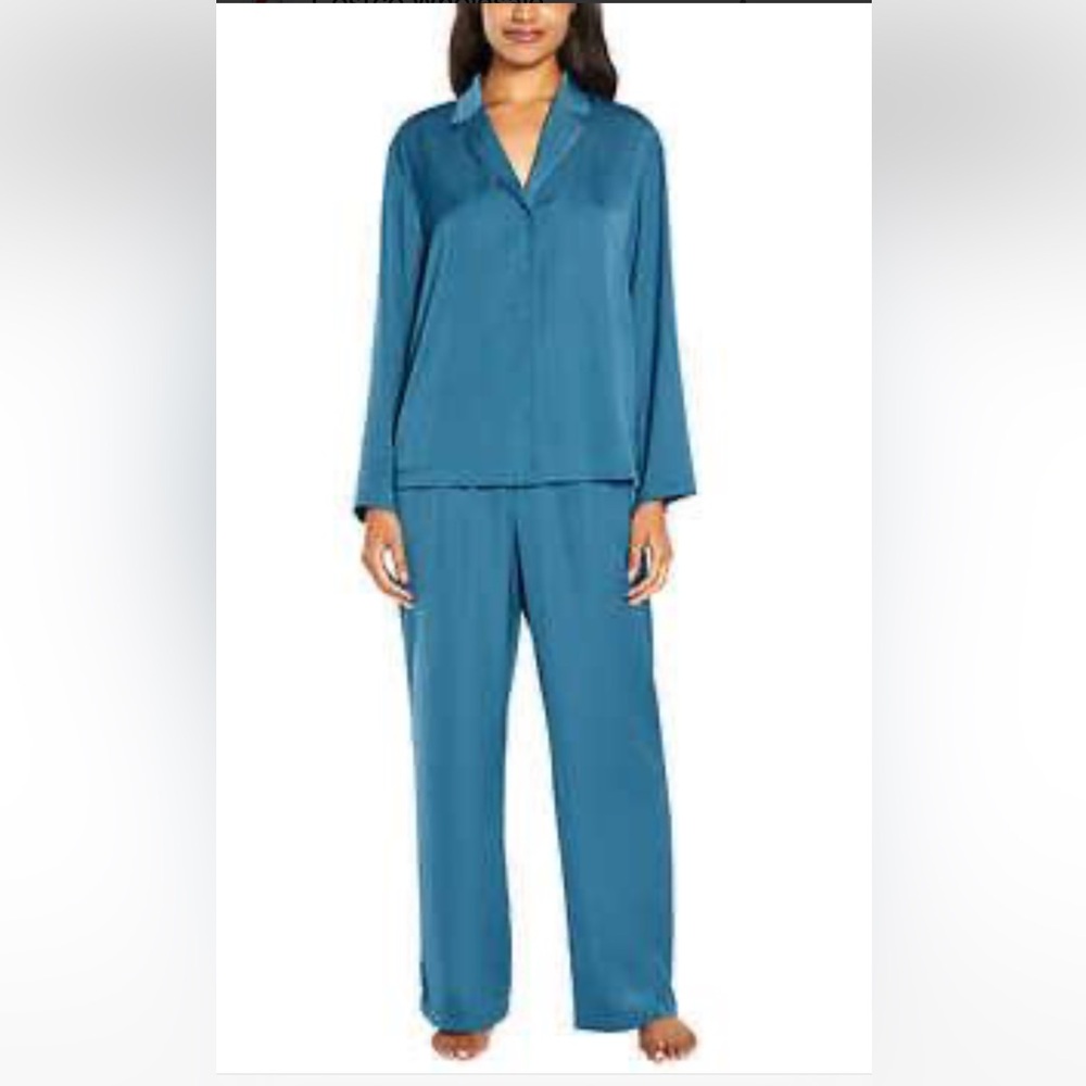 L: New Banana Republic two-piece satin pajama set